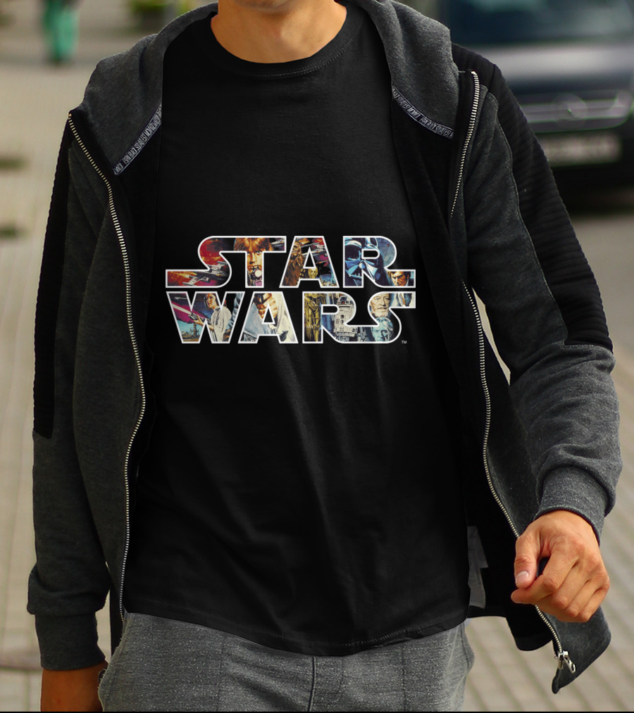 Star Wars Iconic Character Collage T-Shirt