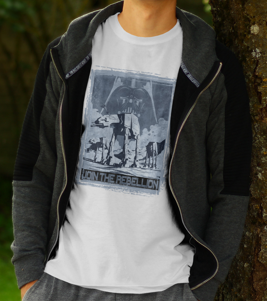 Join The Rebellion Star Wars AT-AT With Darth Vader T-Shirt