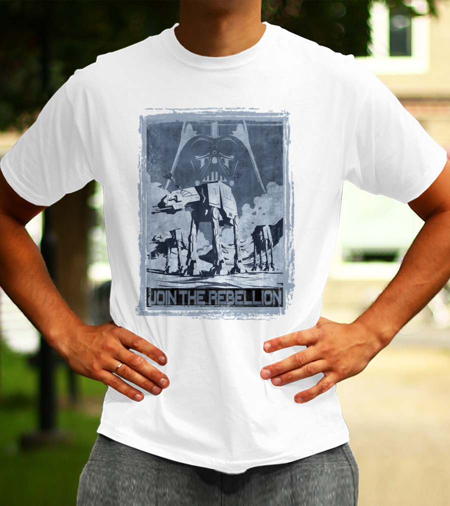 Join The Rebellion Star Wars AT-AT With Darth Vader T-Shirt