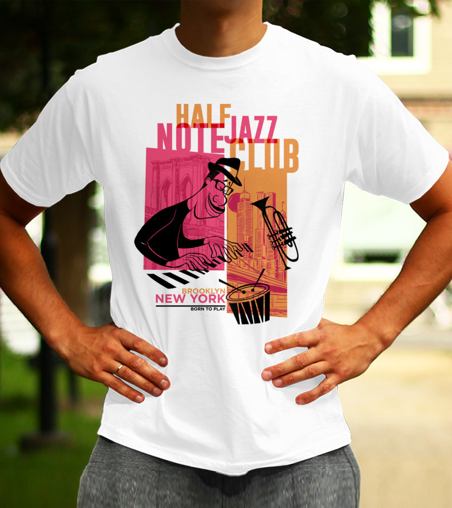Pixar Soul Half Note Jazz Club Brooklyn New York Born To Play T-Shirt