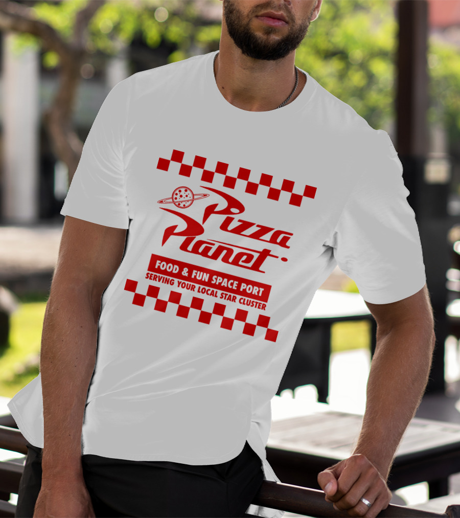 Pizza Planet Disney Pixar Food And Fun Space Port Serving Your Local Star Cluster T-Shirt