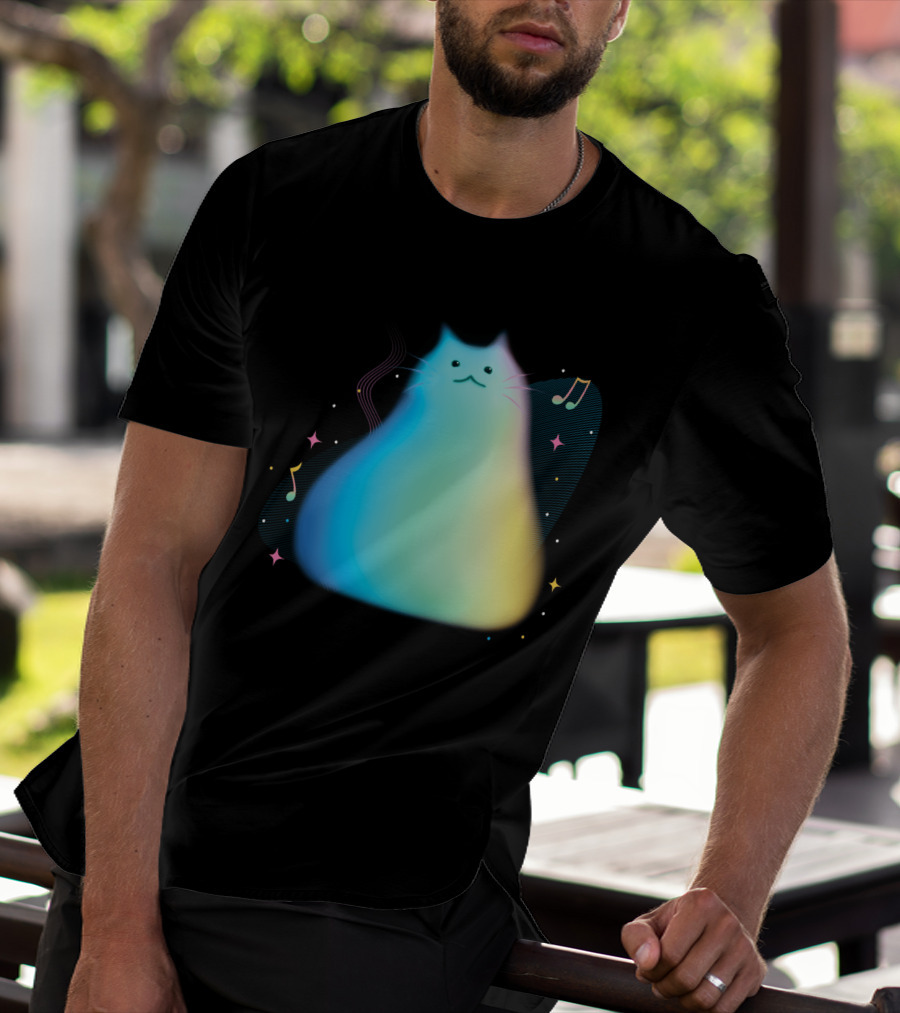 Pixar Soul Cat Musical Purpose With Colorful Notes T-Shirt