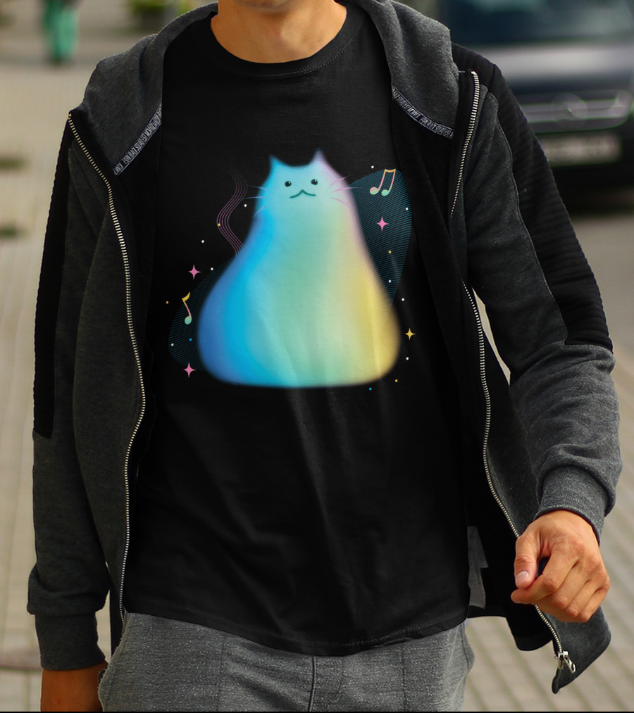 Pixar Soul Cat Musical Purpose With Colorful Notes T-Shirt