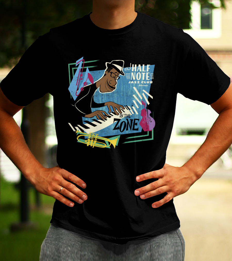The Half Note Jazz Club Presents In The Zone Pixar Soul Joe Disney T-Shirt