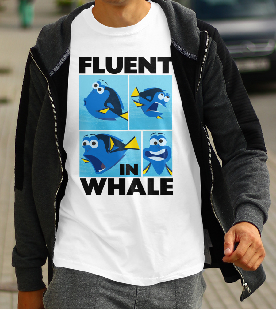 Fluent In Whale Bilingual Dory Ocean Humor T-Shirt