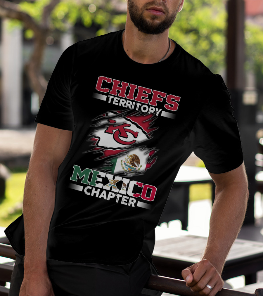CHIEFS TERRITORY MEXICO CHAPTER KC FLAG T-Shirt