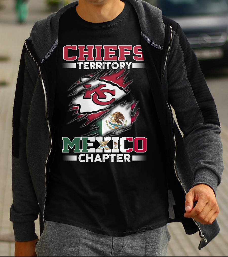 CHIEFS TERRITORY MEXICO CHAPTER KC FLAG T-Shirt