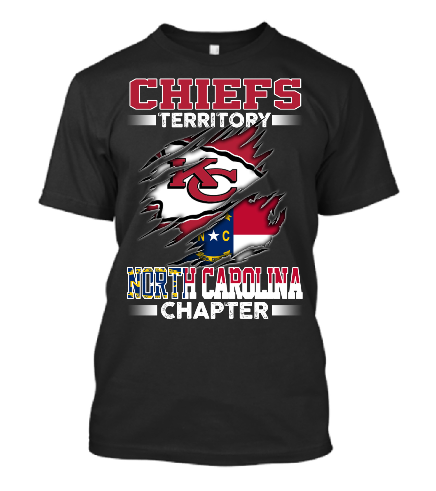 CHIEFS Territory KC North Carolina Chapter T-Shirt