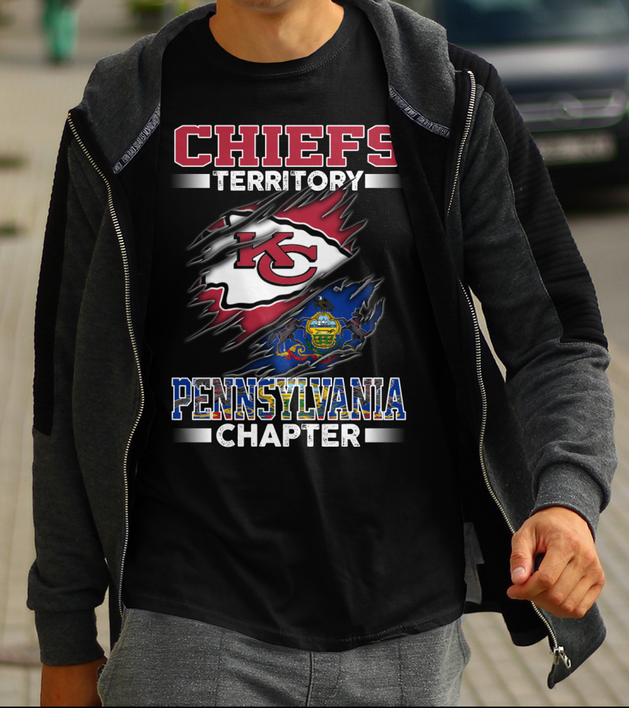 CHIEFS TERRITORY KC LOGO PENNSYLVANIA CHAPTER T-Shirt