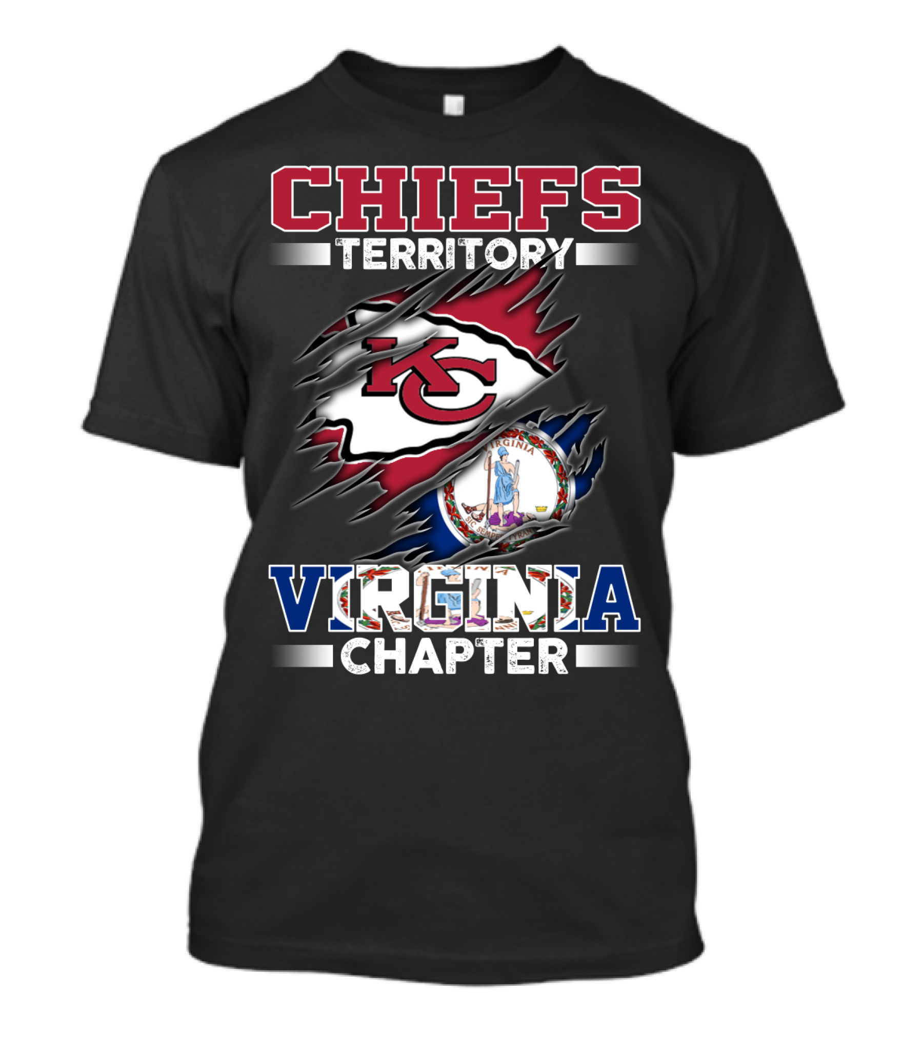 CHIEFS TERRITORY KC VIRGINIA CHAPTER T-Shirt