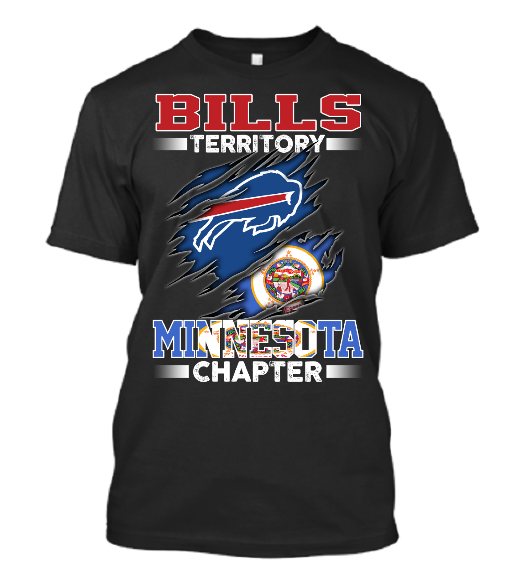 BILLS Territory Buffalo Logo Minnesota Chapter T-Shirt