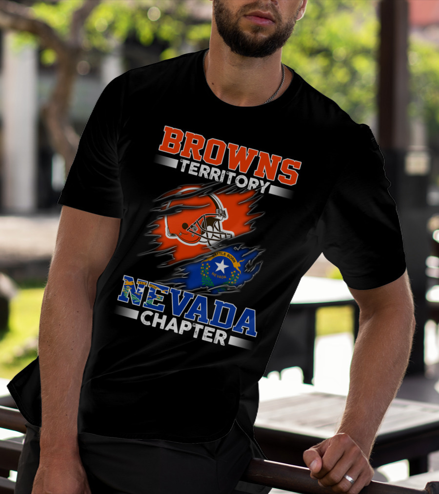 BROWNS TERRITORY NEVADA CHAPTER BATTLE BORN NEVADA T-Shirt