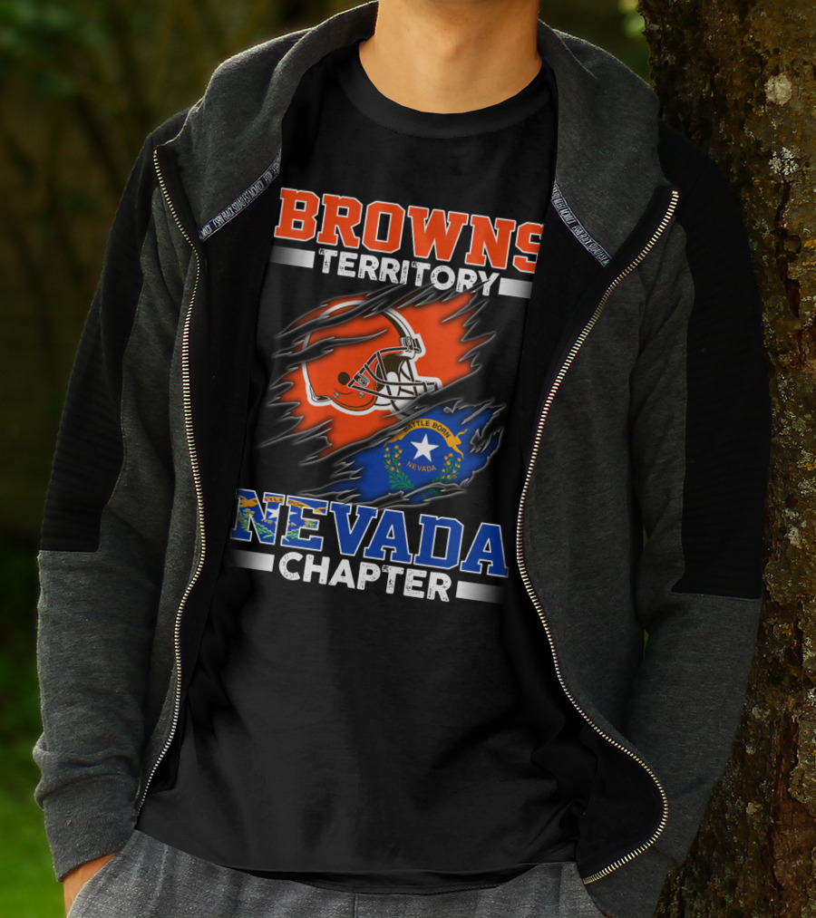 BROWNS TERRITORY NEVADA CHAPTER BATTLE BORN NEVADA T-Shirt