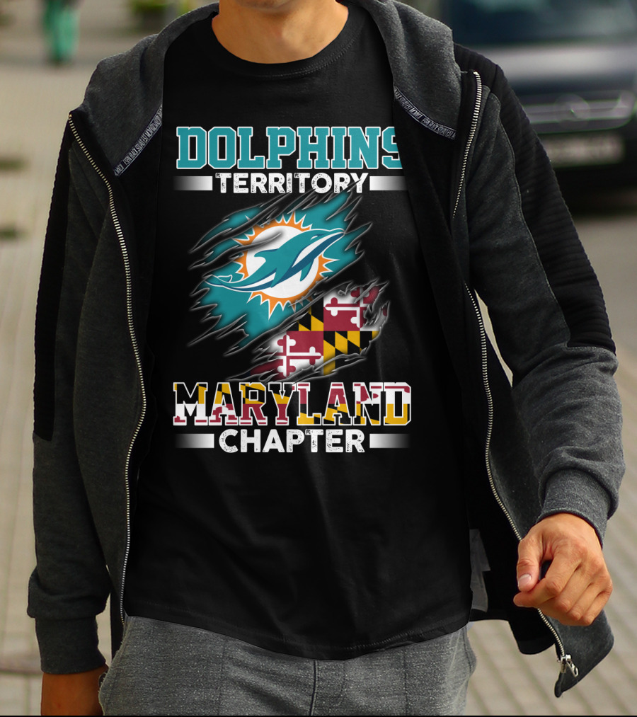 Dolphins Territory Maryland Chapter Miami Dolphins T-Shirt