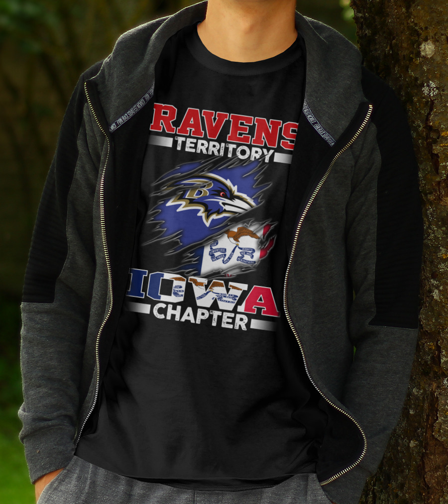 Ravens Territory Baltimore Iowa Chapter T-Shirt