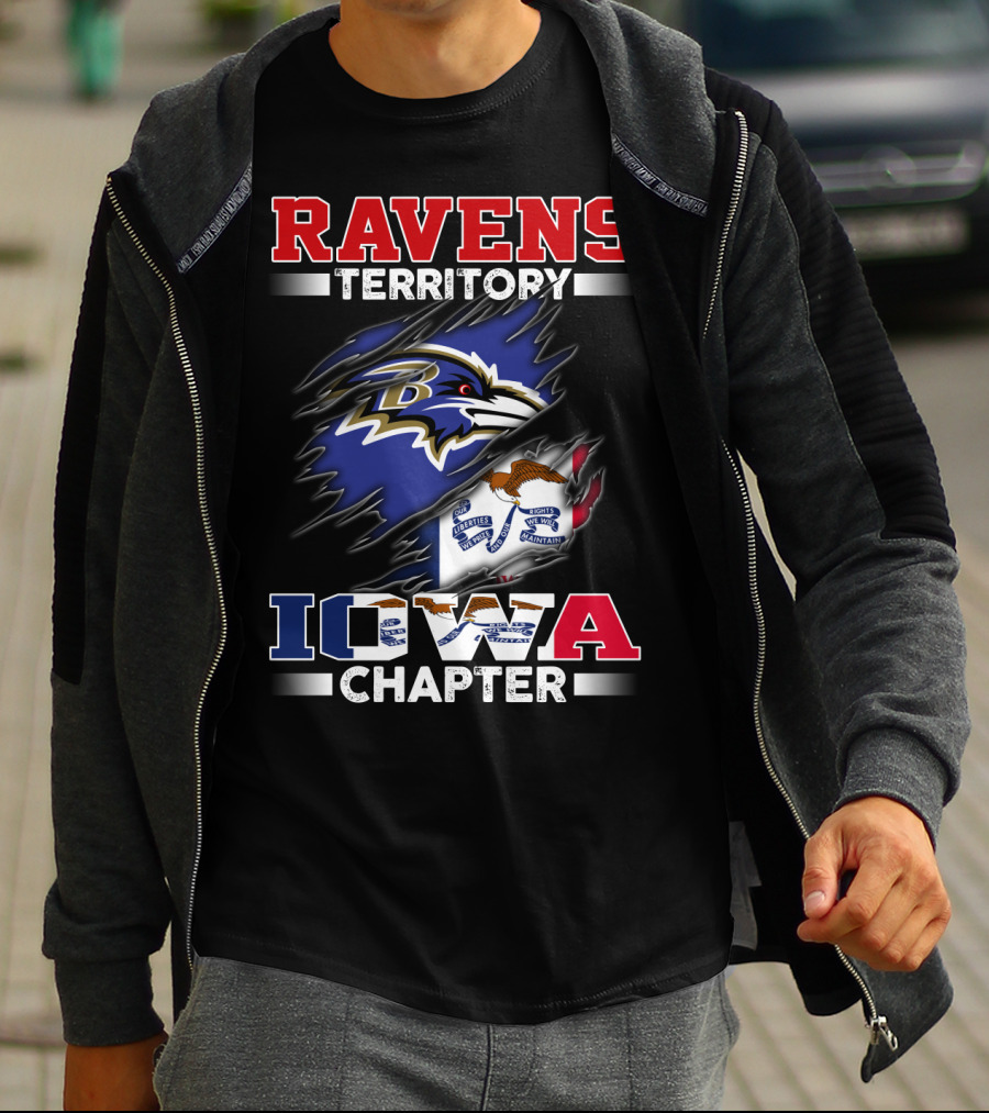 Ravens Territory Baltimore Iowa Chapter T-Shirt