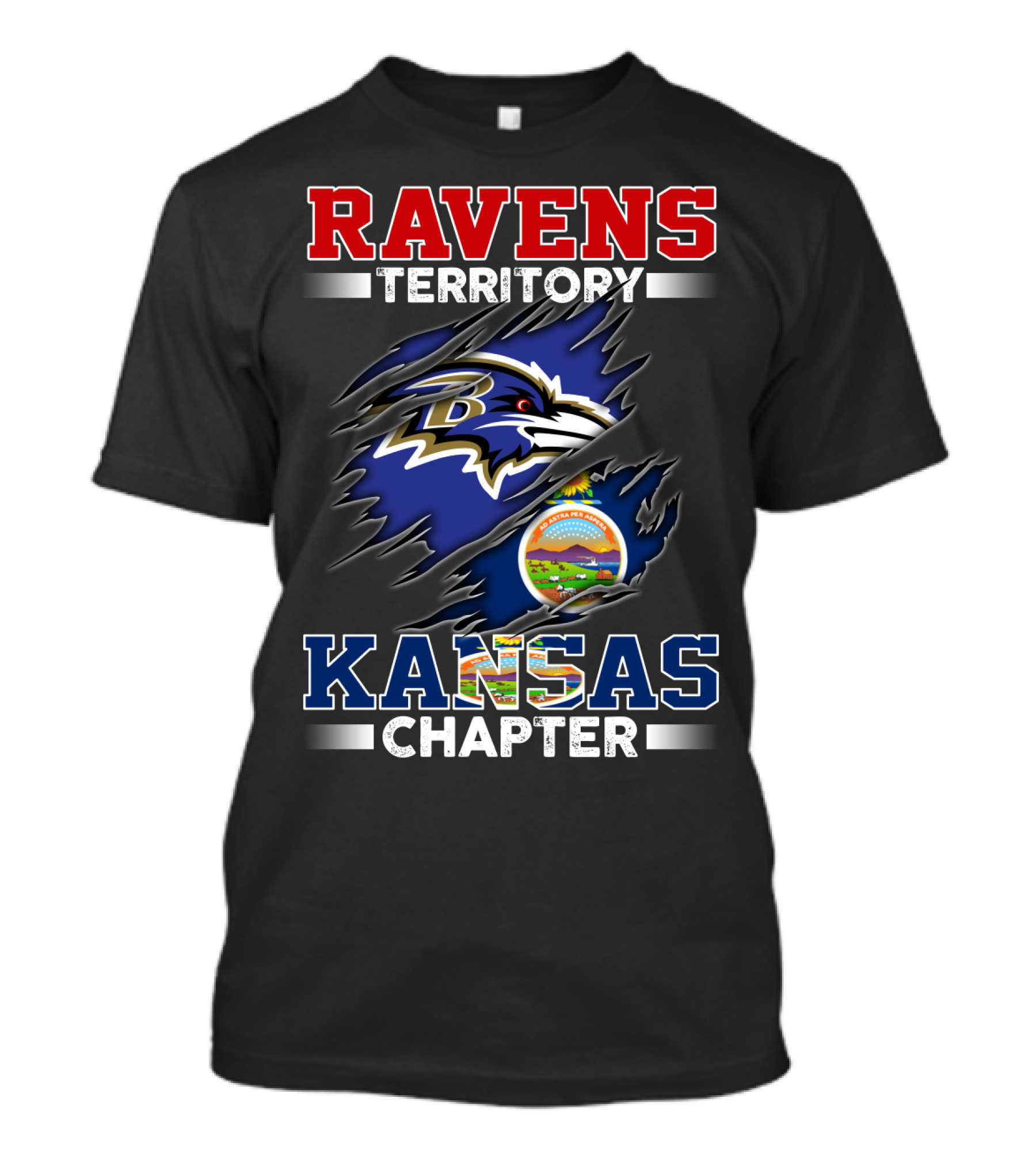 Ravens Territory Kansas Chapter T-Shirt