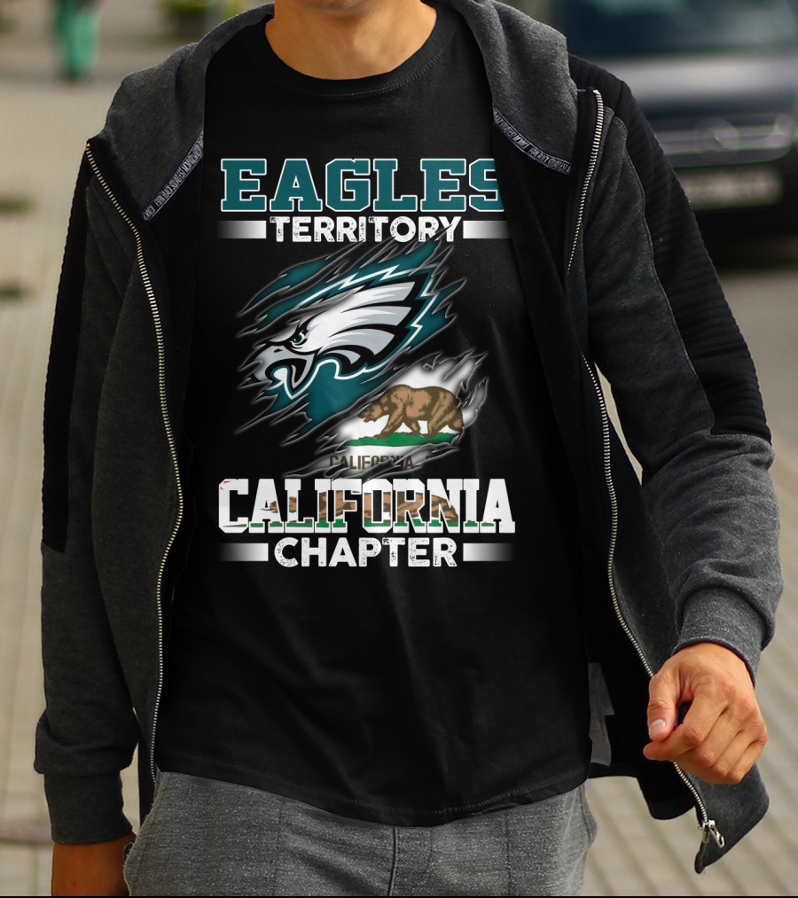 Eagles Territory California Chapter California Bear Flag Combo T-Shirt