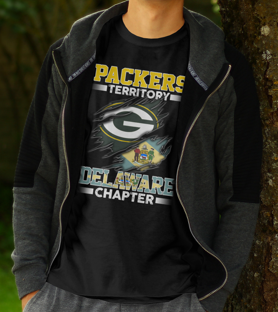 PACKERS TERRITORY G LOGO DELAWARE CHAPTER FLAG T-Shirt