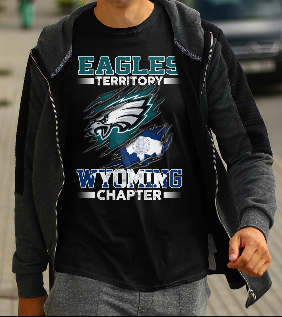 Eagles Territory Wyoming Chapter Philadelphia Eagles Fan Club T-Shirt