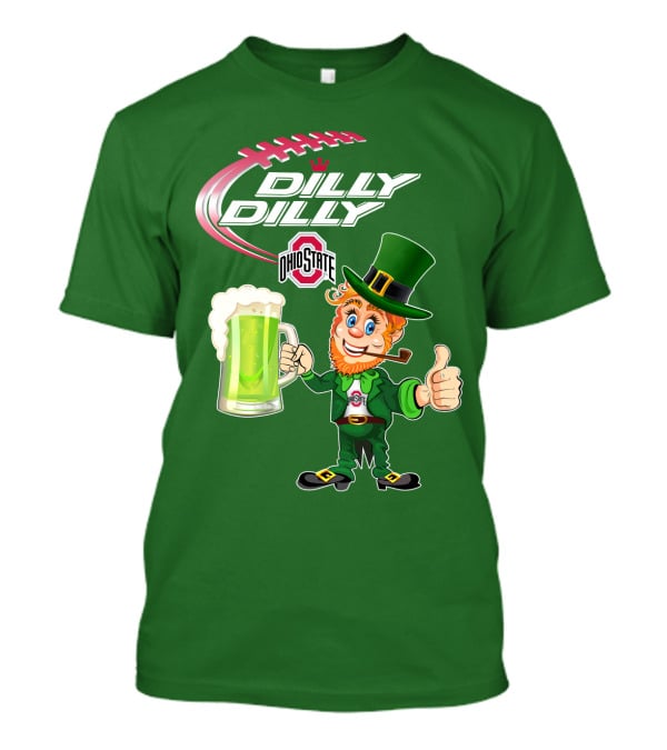 Ohio State Dilly Dilly Leprechaun Football T-Shirt