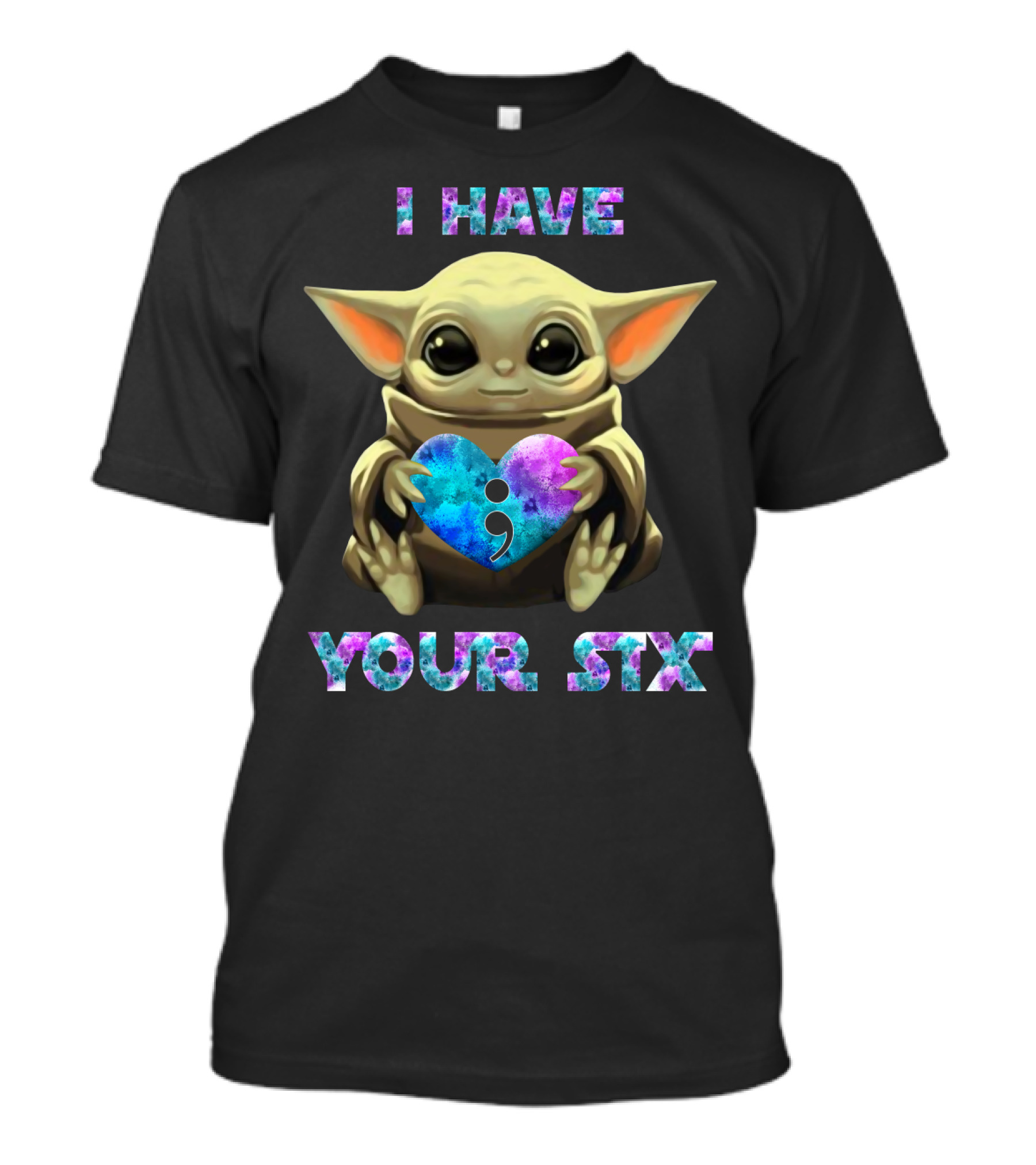 I Have Your Six Semicolon Heart Baby Yoda T-Shirt