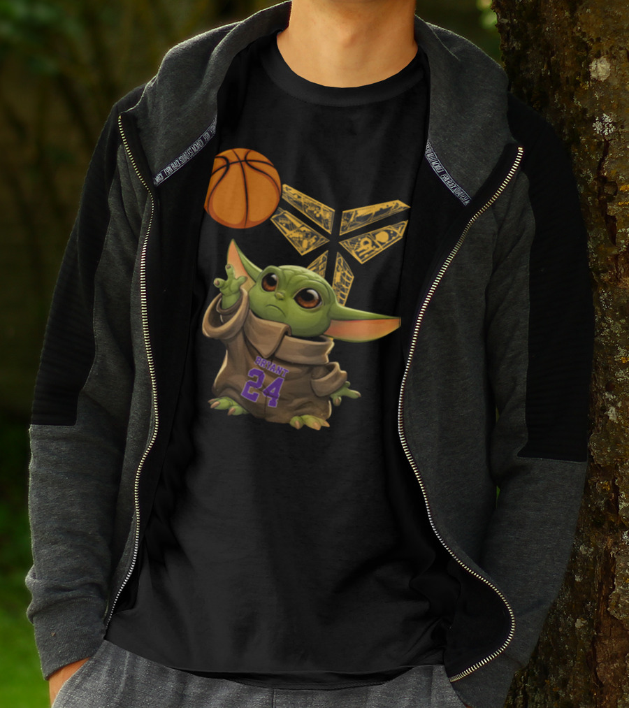 Bryant 24 Basketball Yoda T-Shirt
