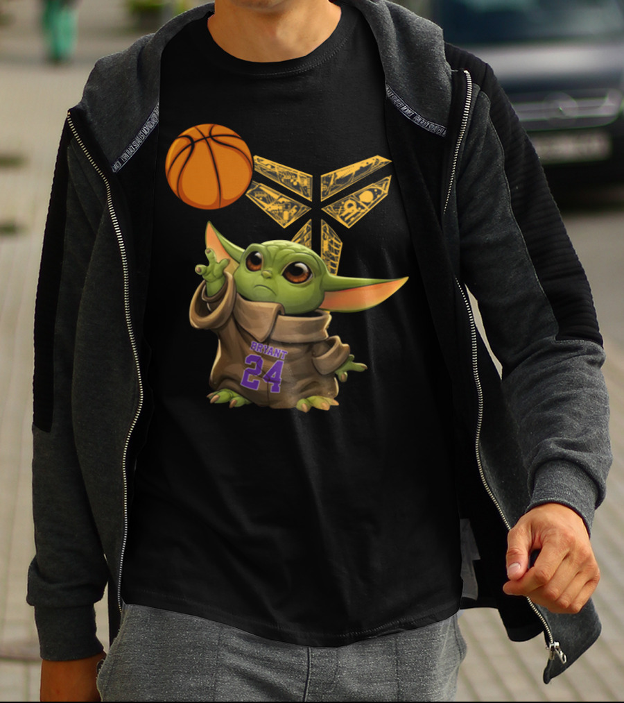 Bryant 24 Basketball Yoda T-Shirt