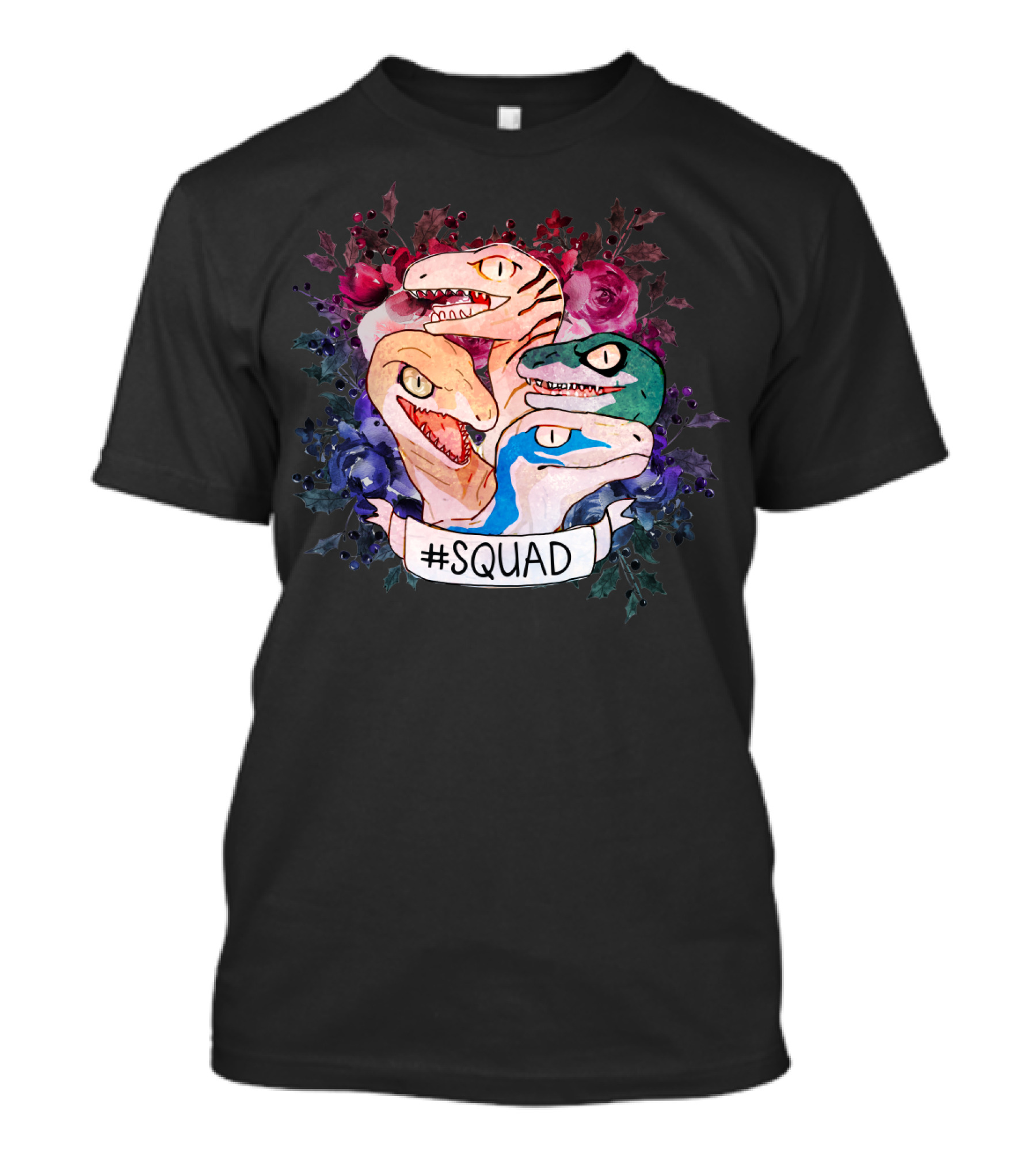 Squad Dinosaur Floral Raptors T-Shirt