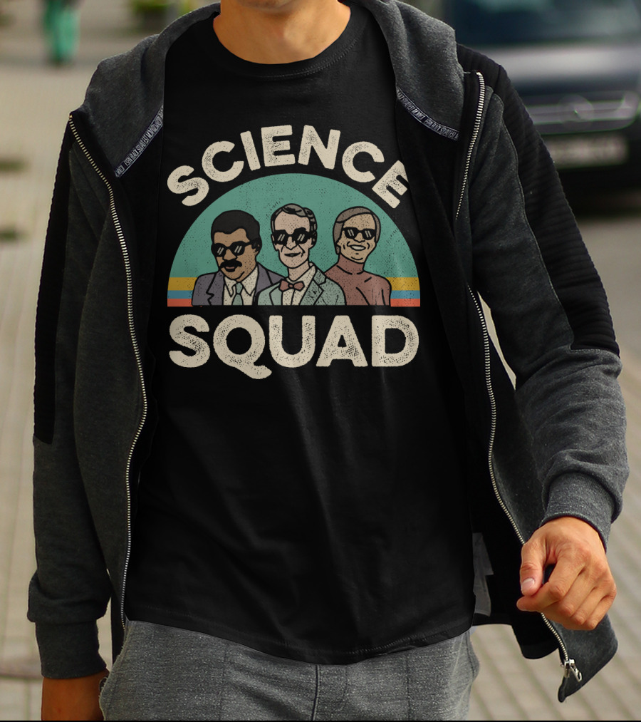 Science Squad Retro Style Trio T-Shirt