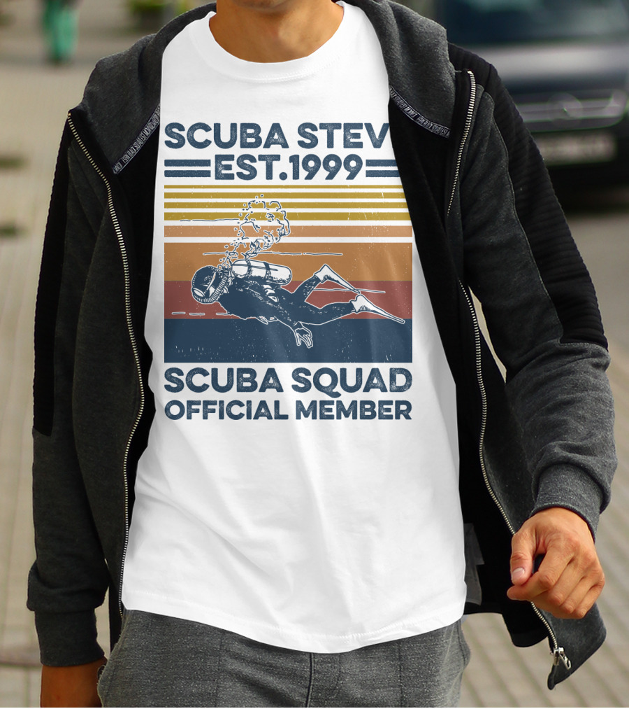 Scuba Steve Est. 1999 Scuba Squad Official Member T-Shirt