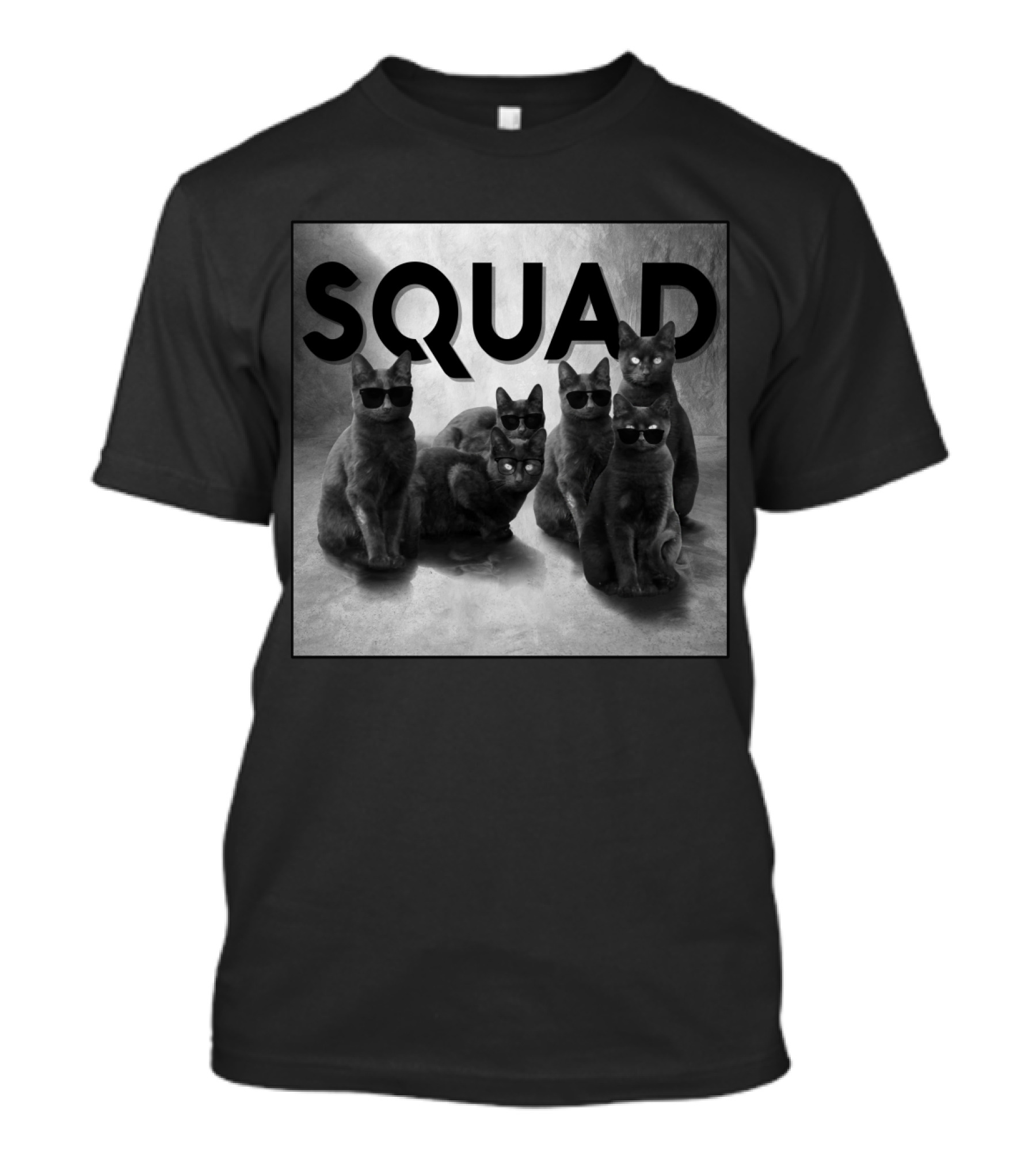 Cat Squad Sunglasses Cool Cats T-Shirt