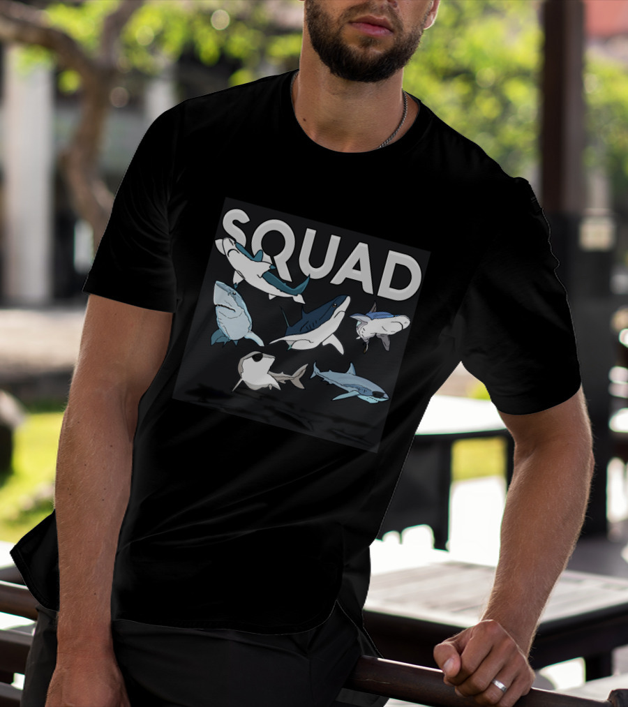 SQUAD Shark Crew Ocean Team T-Shirt