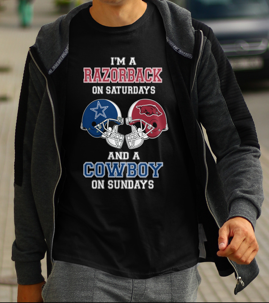 I'm A Razorback On Saturdays And A Cowboy On Sundays T-Shirt