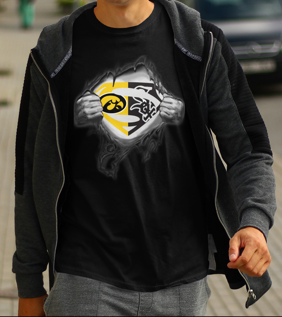 Hawkeyes Chicago White Sox Superman Logo Mashup T-Shirt