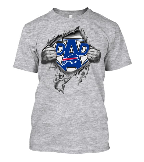Super Dad Buffalo Bills Logo Burst T-Shirt
