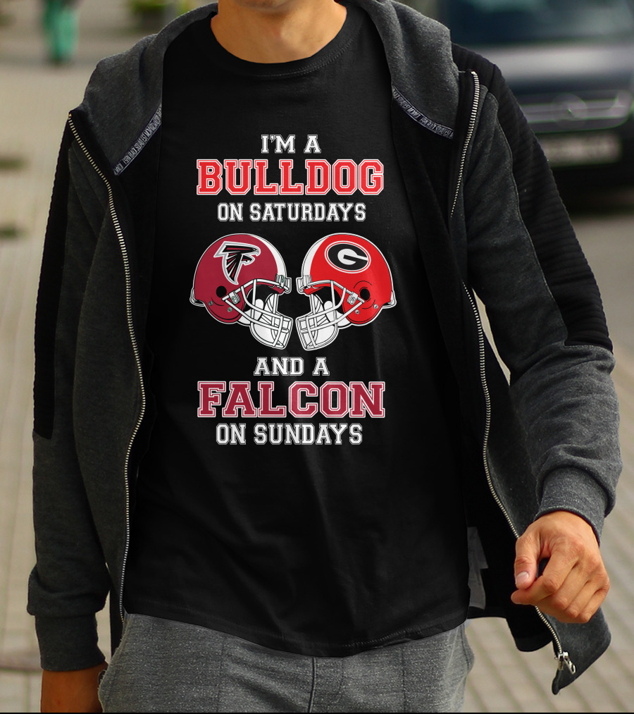 I'm A Bulldog On Saturdays And A Falcon On Sundays T-Shirt