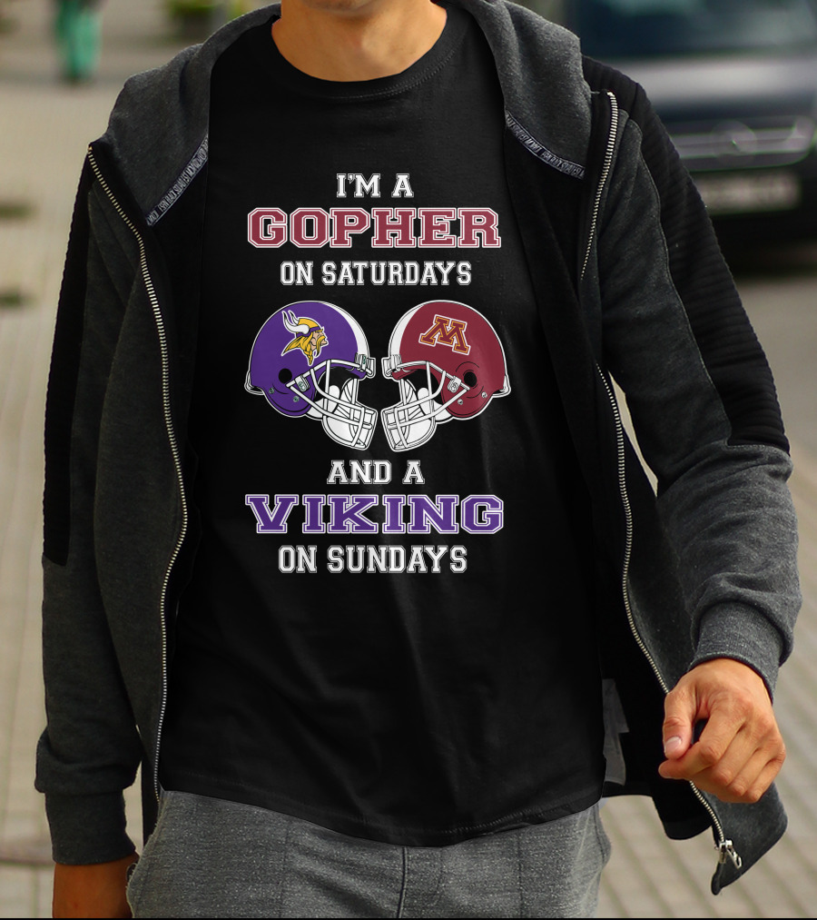 I'm A Gopher On Saturdays And A Viking On Sundays T-Shirt