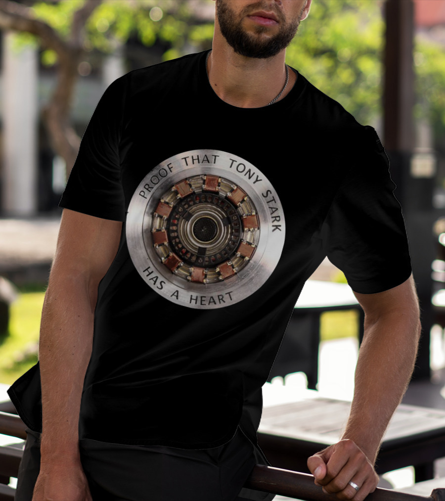 Proof That Tony Stark Has A Heart Arc Reactor T-Shirt