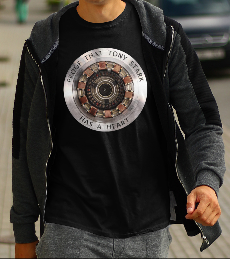 Proof That Tony Stark Has A Heart Arc Reactor T-Shirt