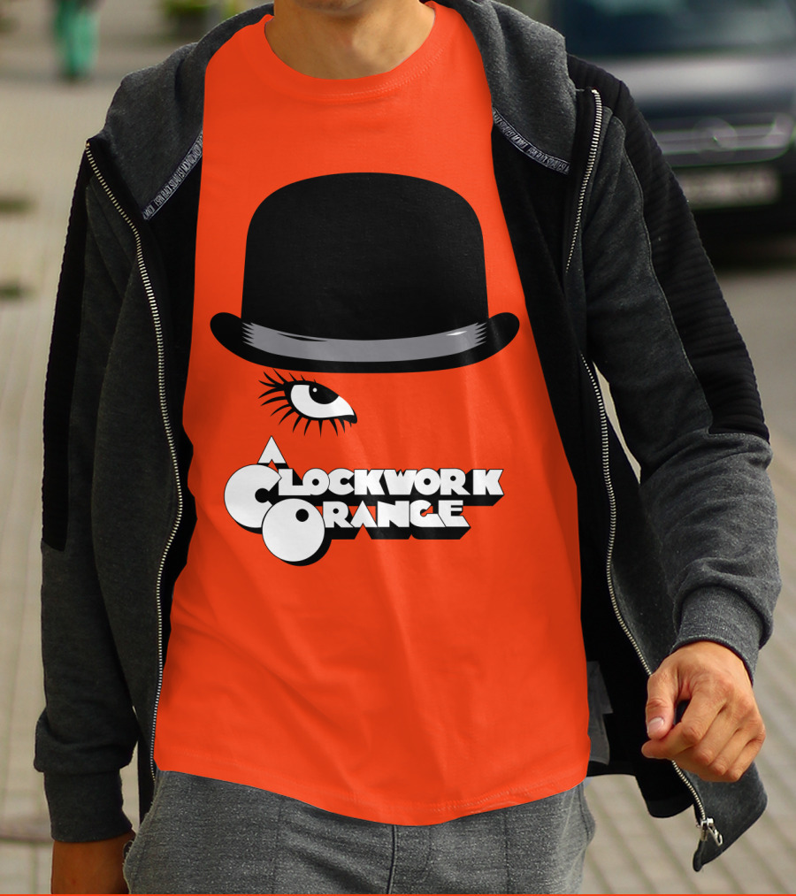 A Clockwork Orange Bowler Hat And Eyelash T-Shirt