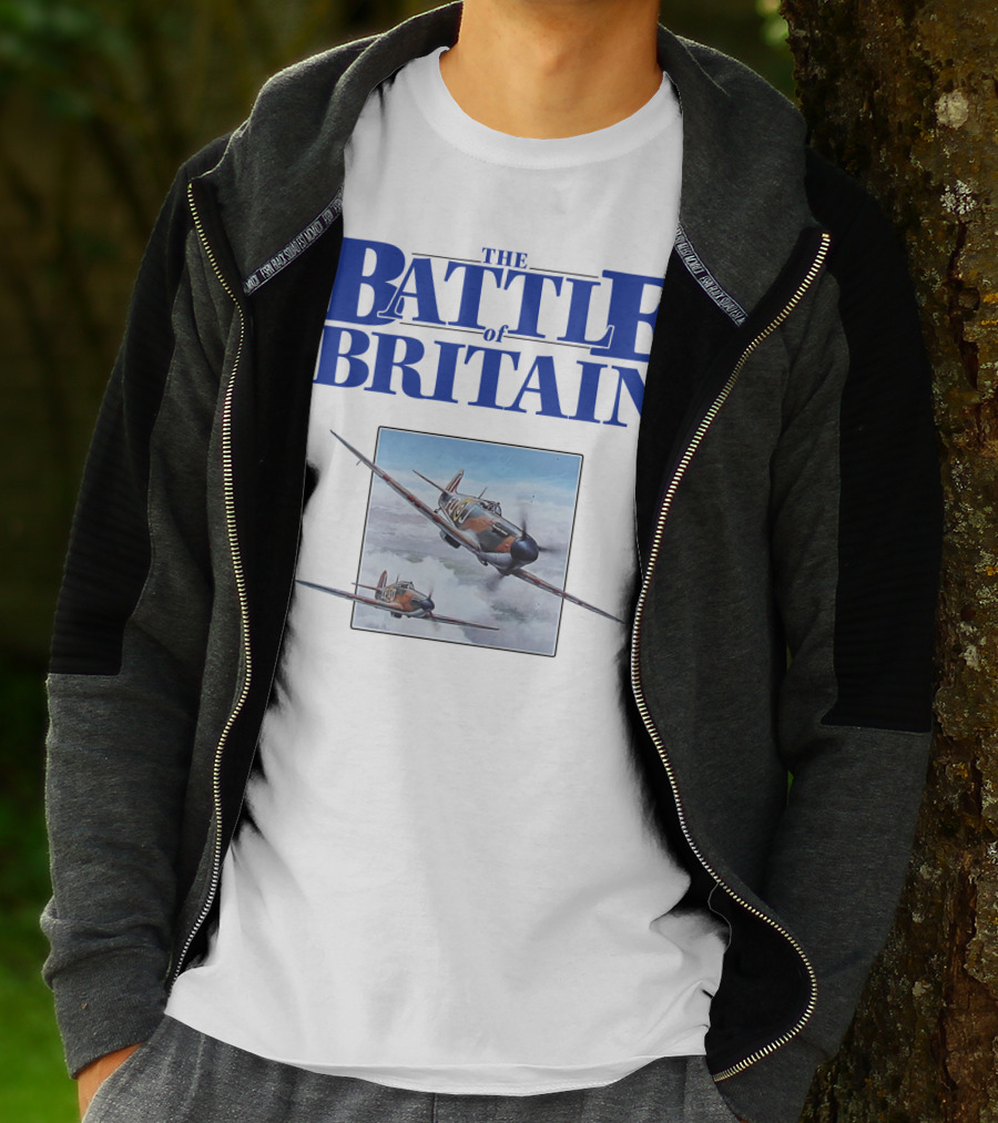 The Battle Of Britain Fighter Aircraft Iconic WWII Scene T-Shirt