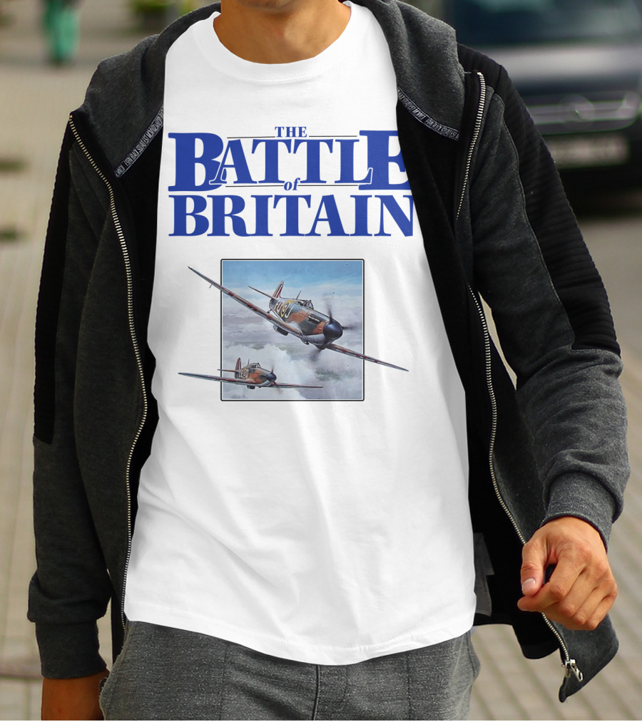 The Battle Of Britain Fighter Aircraft Iconic WWII Scene T-Shirt