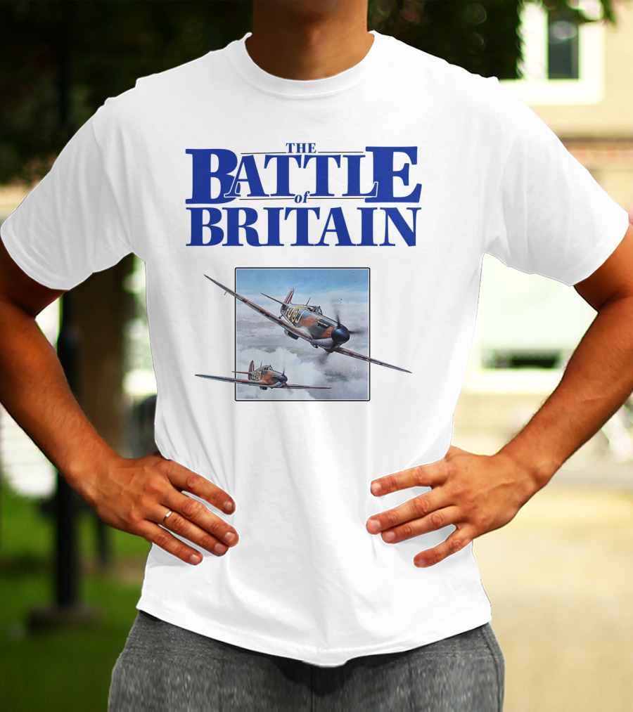 The Battle Of Britain Fighter Aircraft Iconic WWII Scene T-Shirt