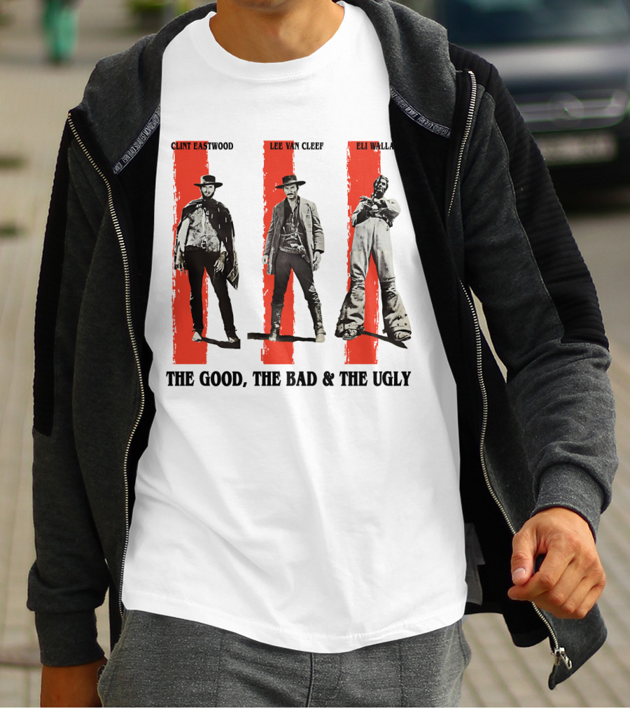 Clint Eastwood Lee Van Cleef Eli Wallach The Good The Bad And The Ugly T-Shirt