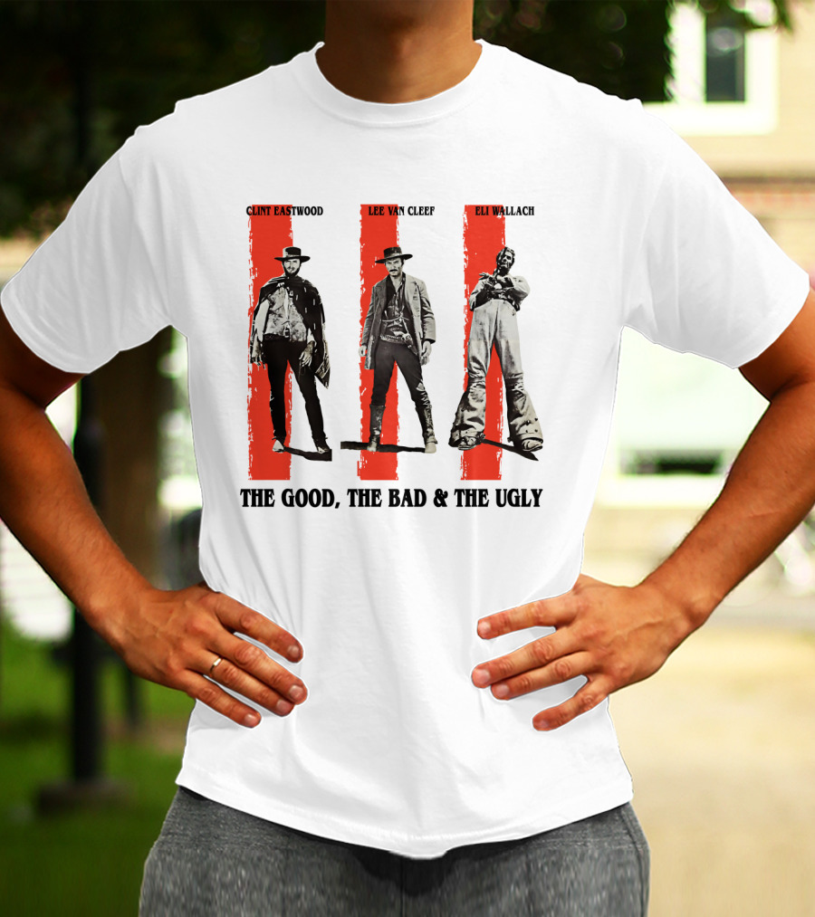 Clint Eastwood Lee Van Cleef Eli Wallach The Good The Bad And The Ugly T-Shirt