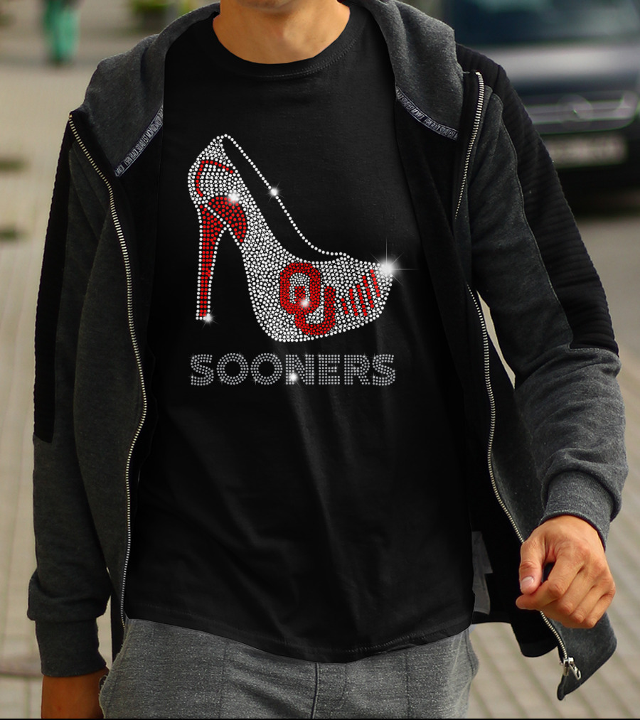 Oklahoma Sooners OU High Heel Sparkle T-Shirt