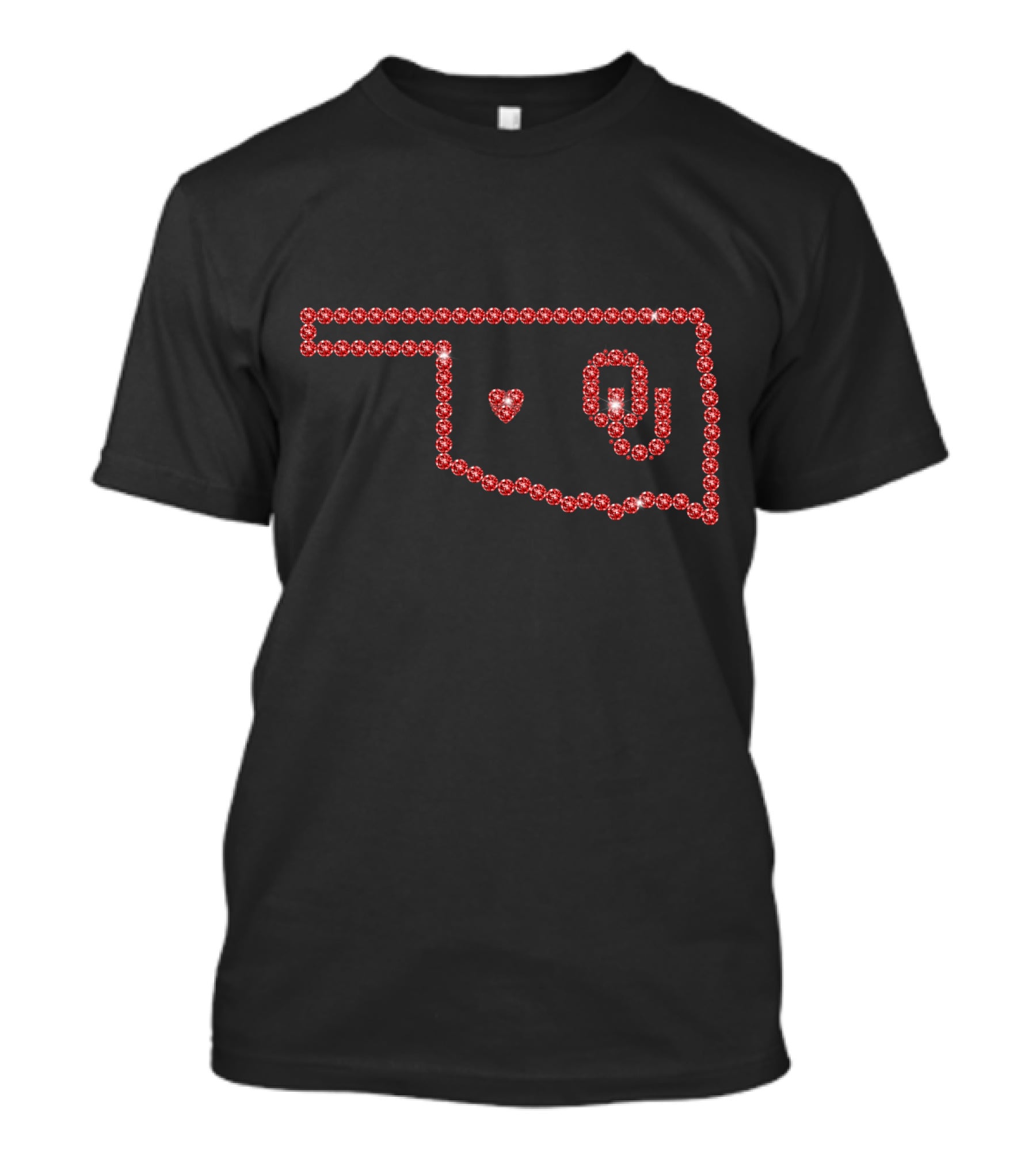 Sooners OU Love Oklahoma Red Crystals T-Shirt