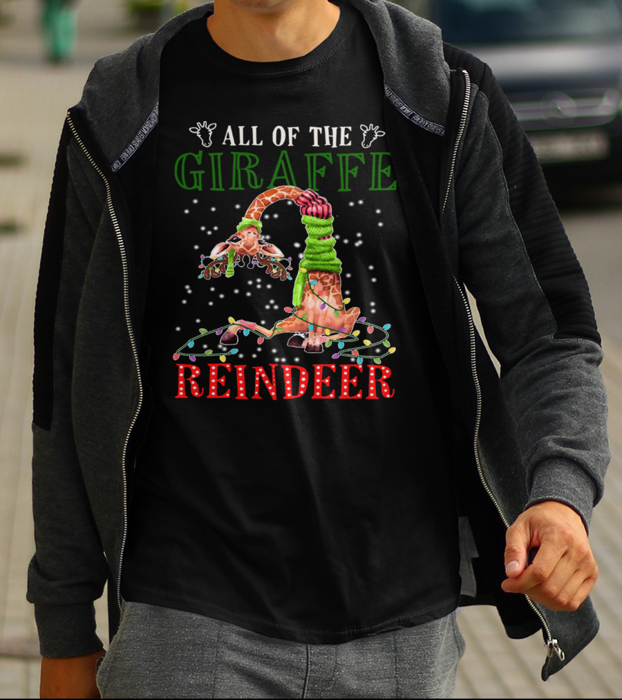 All Of The Giraffe Reindeer T-Shirt