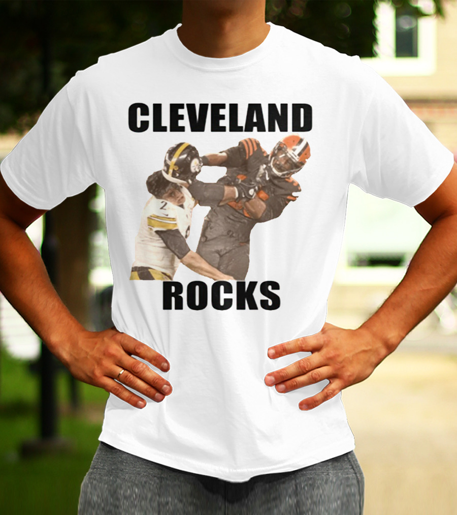 Cleveland Rocks Rudolph Started It Football Rivalry Clash T-Shirt